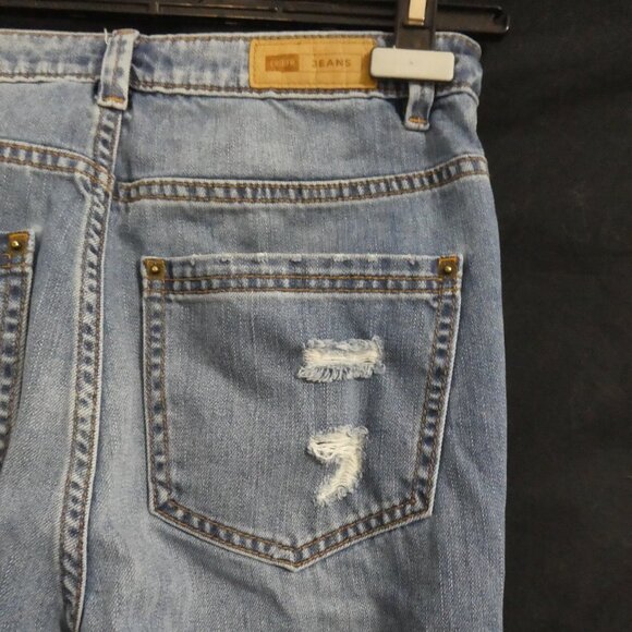 CANIFA JEANS | size 29 | Faded Blue Distressed Cotton Denim Jeans - Picture 11 of 15